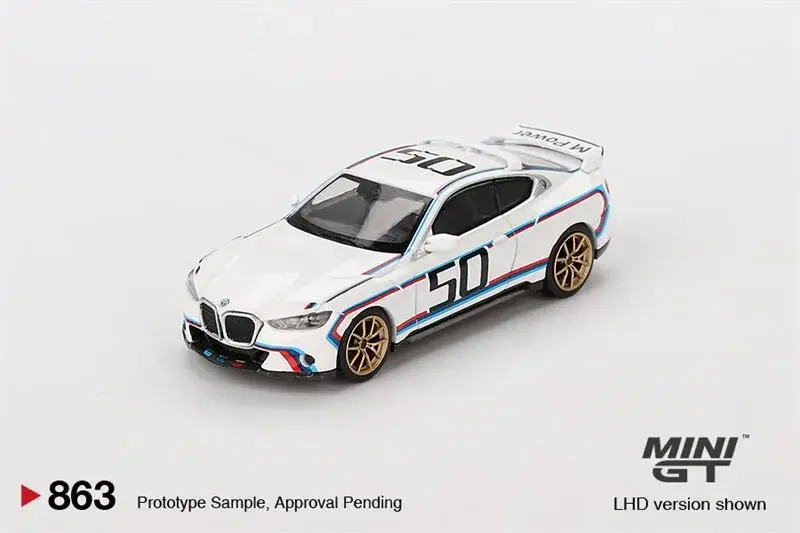 (Pre-order) MINI GT 1:64 3.0 CSL White LHD Diecast Model Car