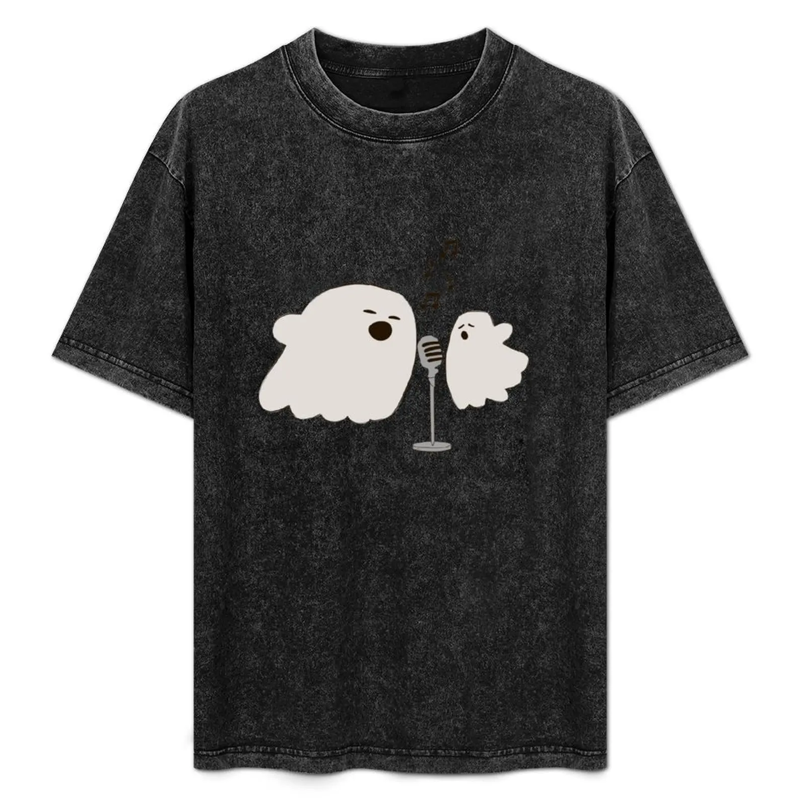 Ghost Duet T-Shirt Summer Print Short Sleeve Tee