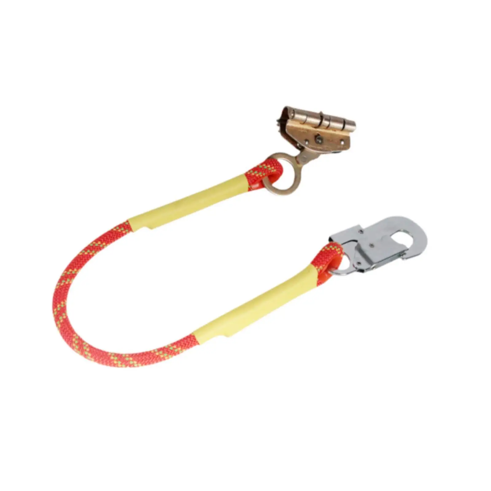 Nylon Rope Self Locking Fall Arrester Fall Protection Lanyard Sturdy Belay Device for Construction Sites Outdoor Roofing Work