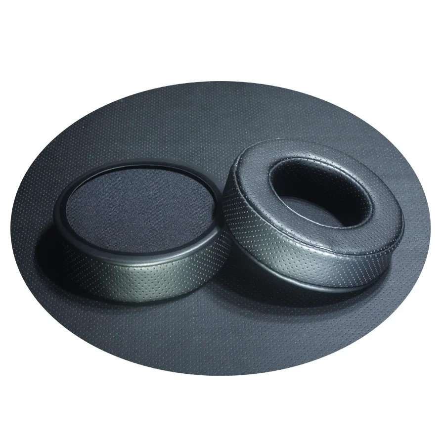 Almohadillas de repuesto para auriculares, almohadillas transpirables perforadas de proteína de cuero, cubierta de esponja para los oídos para ATH JBL, 70, 75, 80, 85, 90, 95, 100, 105, 110mm