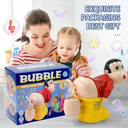 Funny Santa Claus bubble machine with light and music bubble liquid novelty bubble machine tricky toys