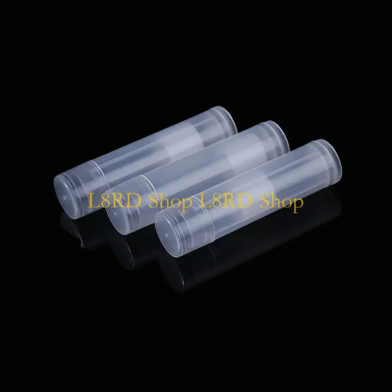 L8RD 50pcs 5ml Vệ sinh trống Chapstick son bóng son môi son son môi + hộp chứa nắp