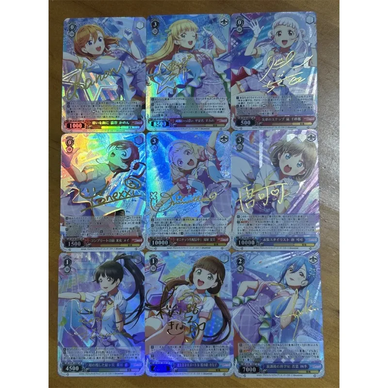 DIY Lovelive Flash Card Shibuya Kanon Tan Kuku Arashi Chisato Heanna Sumire Hazuki Ren Anime Peripheral Game Collection Card