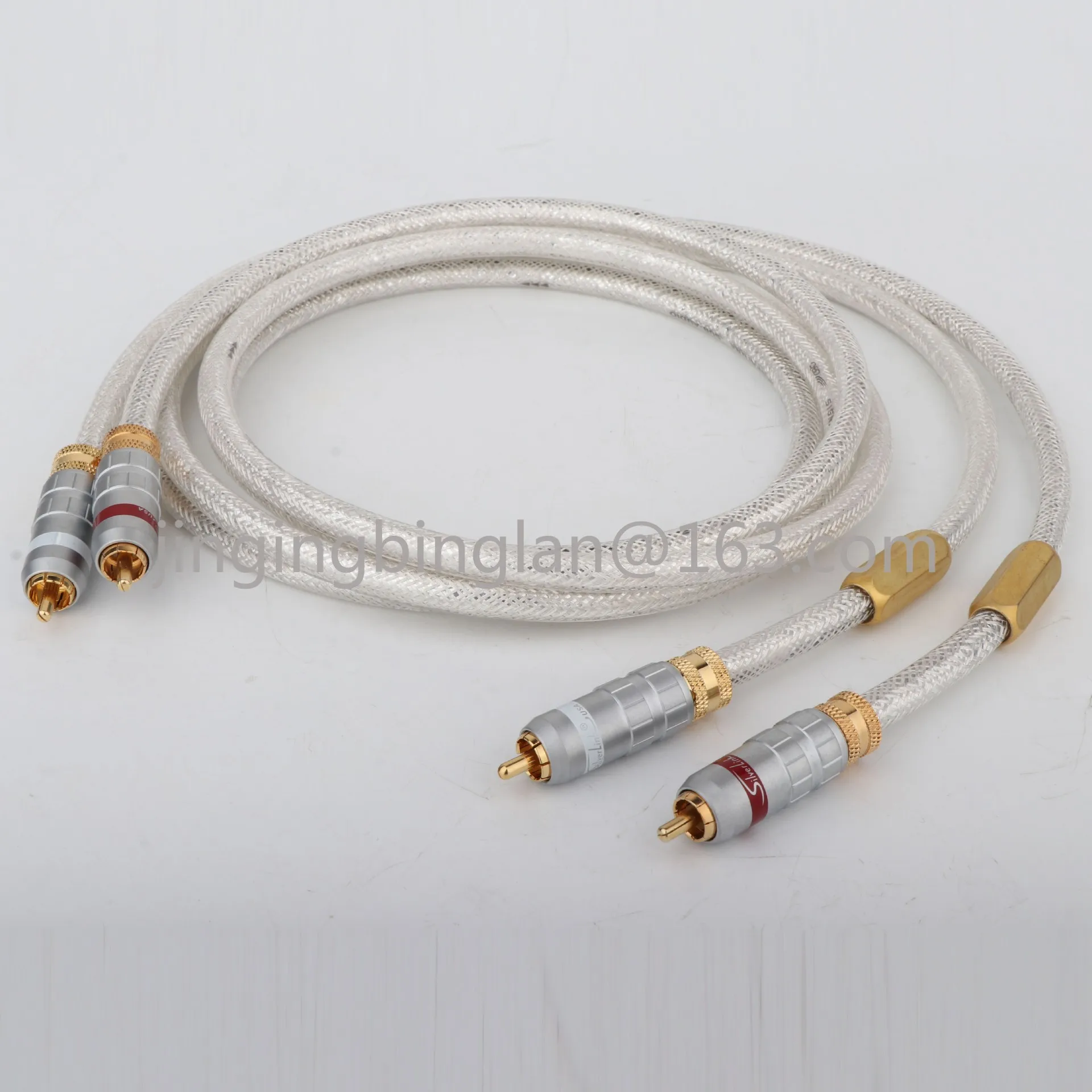 Audio Cable Preffair X407 OCC Monocrystalline Copper Silver Plated RCA Cable HiFi Fever Signal Cable,