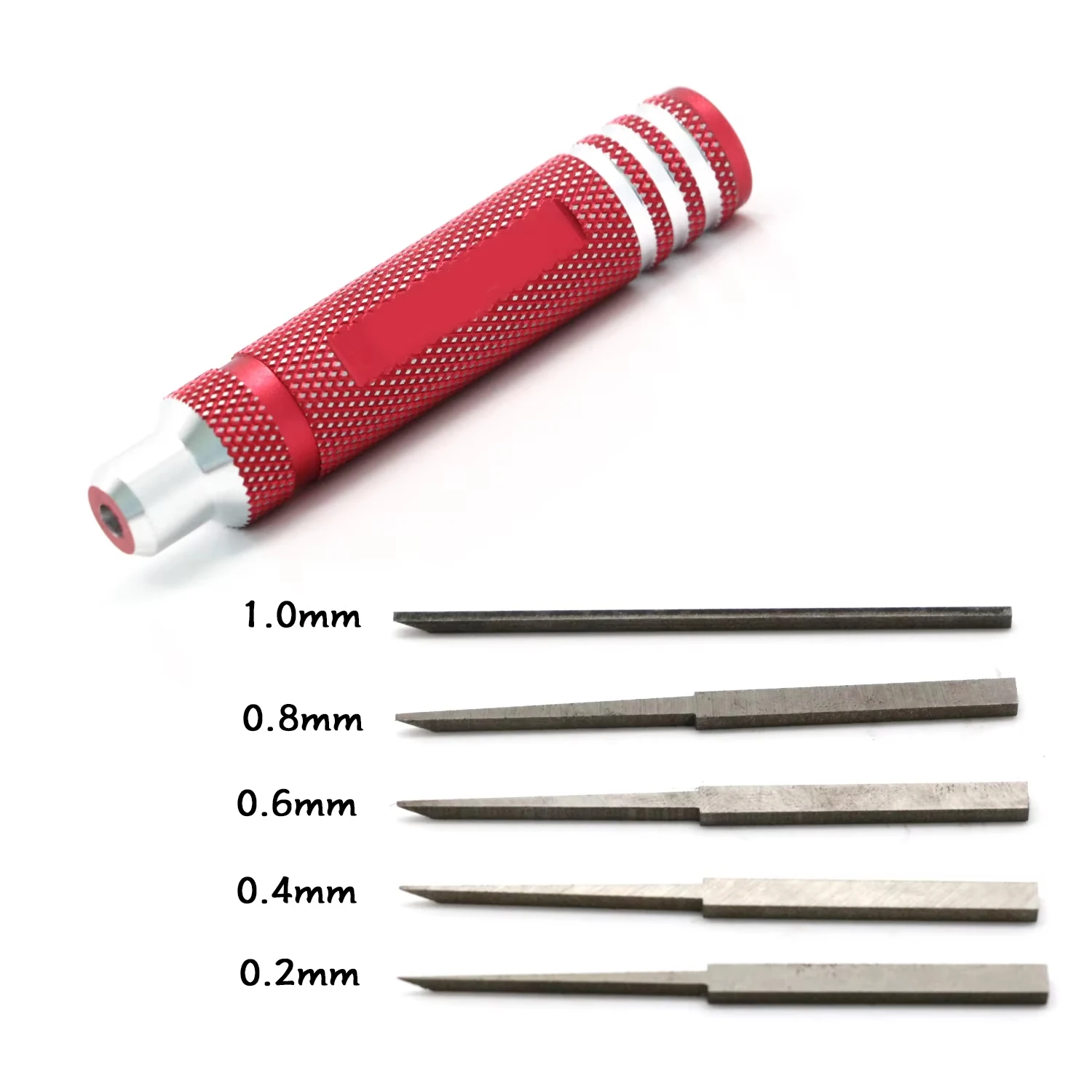 Prime Model Scriber W/ Blade Resin Carved Scribe Line Hobby Cutting Tool Chisel + 5 Blade Tools for RC Car / Drone Repair