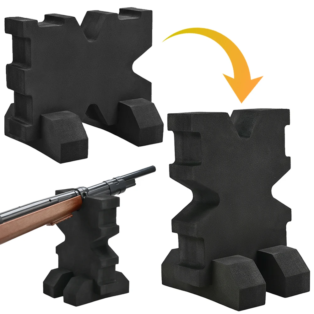 2 pièces Repose-fusil en mousse EVA Repose-fusil de tir Support avant arrière Support de fusil pour fusil de chasse Accessoires de chasse