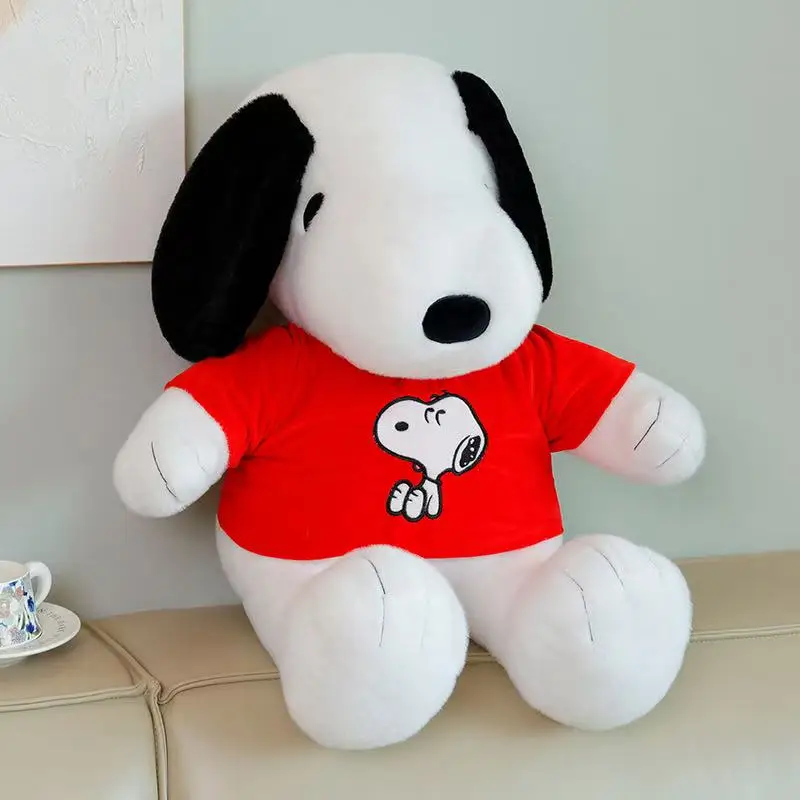 

Новейшая сидячая толстовка с капюшоном Miniso, мягкая плюшевая игрушка Snoopy, кукла, мультяшная аниме, милая подушка, детский подарок на день рождения, забавная кукла