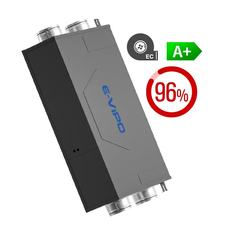 ERV Energy Recovery Ventilation HRV Heat Recovery Constant Flow Fan Mechanical Ventilator RH Sensor Supported