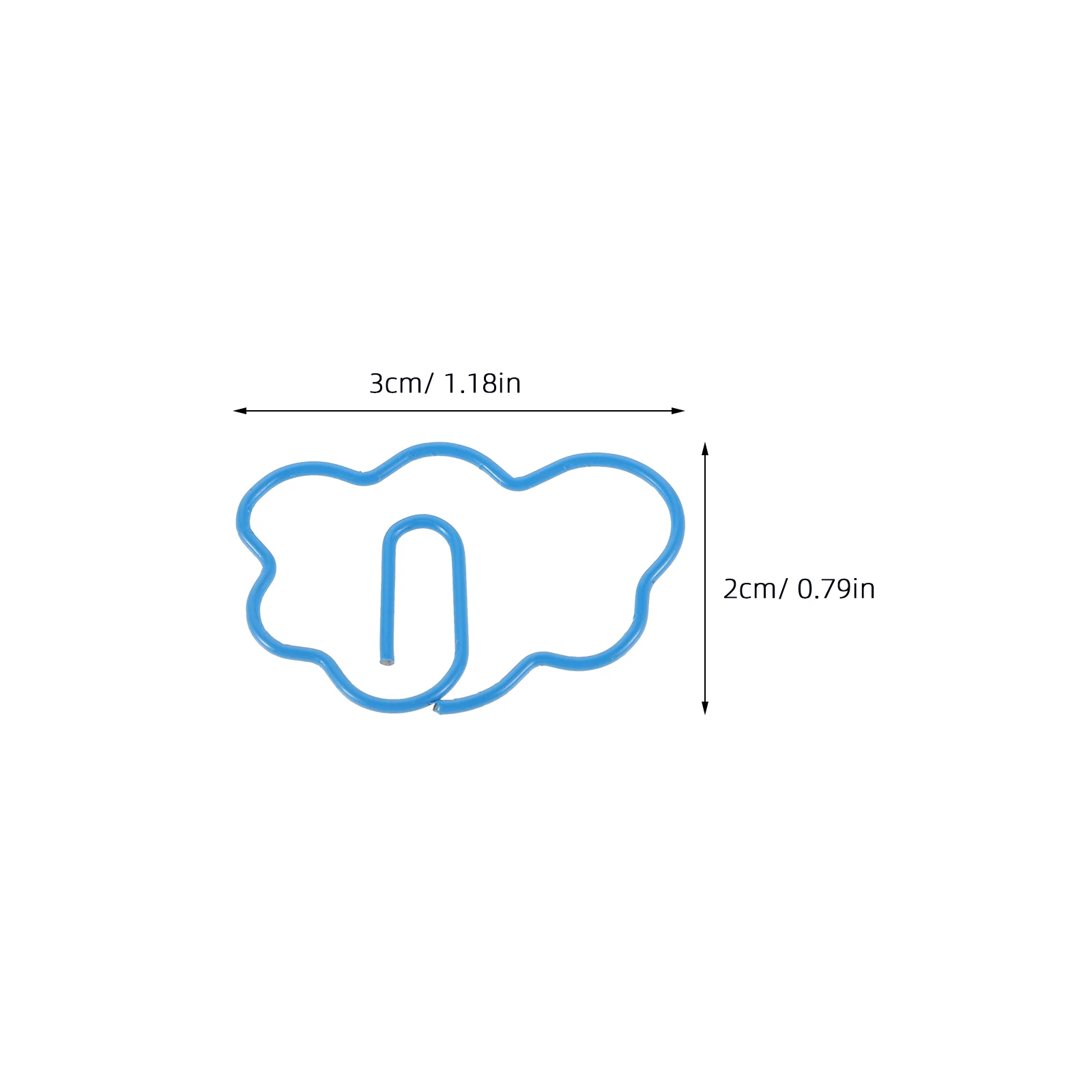 48 Stück wolkenförmige Büroklammern, kreative Lesezeichen, dekorativer Seitenhalter aus Metall für Tagebücher, Sammelalben, Planer