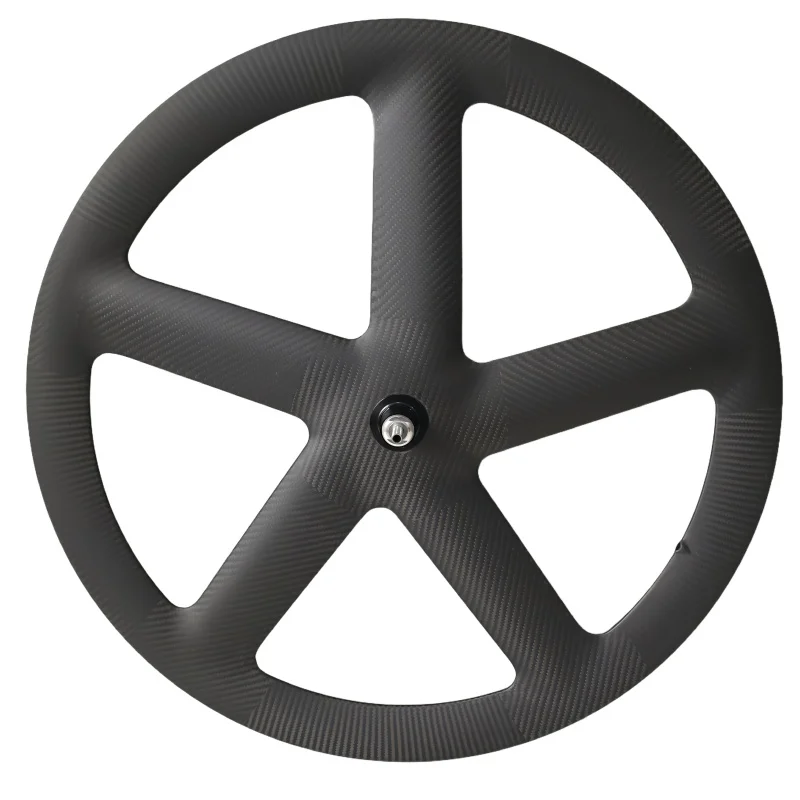 

700C Staggered 5 Spokes Carbon Fiber Bicycle Wheel 20mm Width 55mm Depth for Enhanced Riding Experience