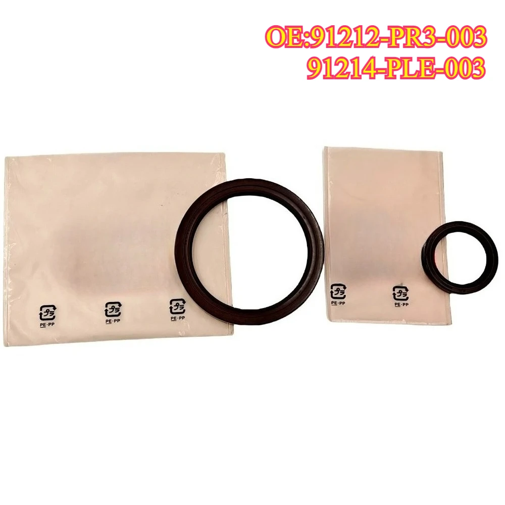 

High quality New For 2pcs 91212-PR3-003 91214-PLE-003 Oil Pump Front Rear Main Crank Shaft Seal for B D Series CRV