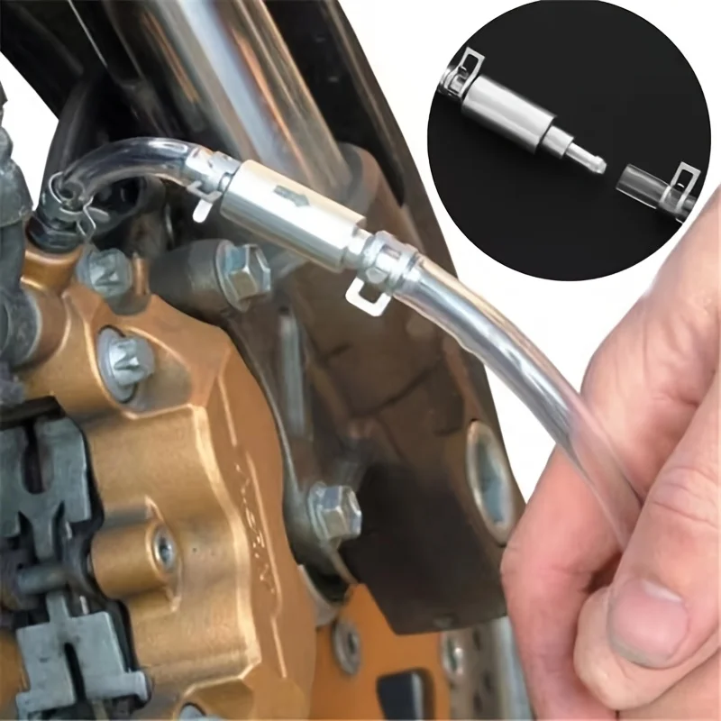 Car Clutch Brake Bleeder Hose Hydraulic Clutch One Way Valve Tube Bleeding Tool Replacement Adapter Kit Auto Accessories - view 4
