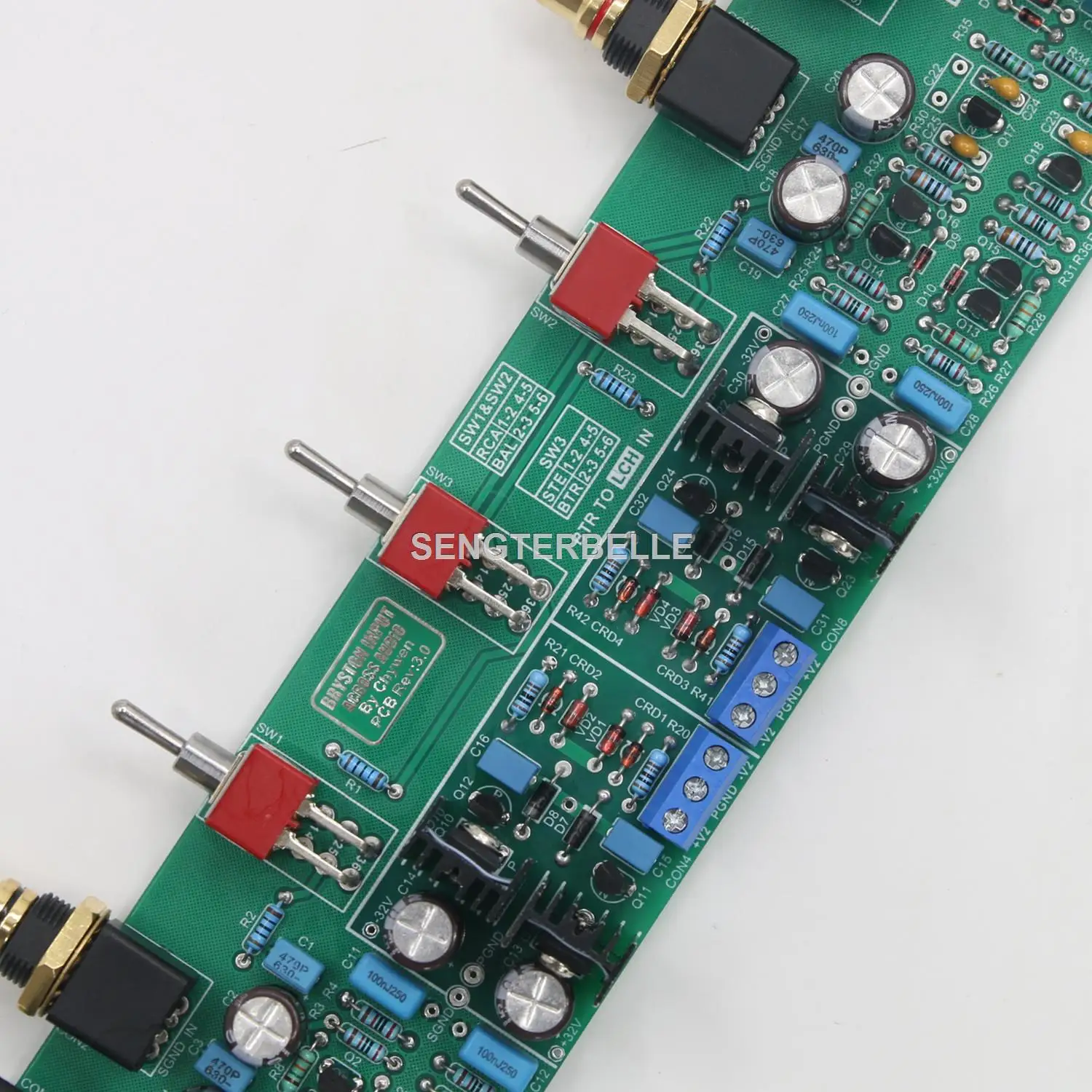 Placa de interruptor de entrada de Audio de equilibrio integrada HiFi para BRYSTON 4B/28B compatible con BTL