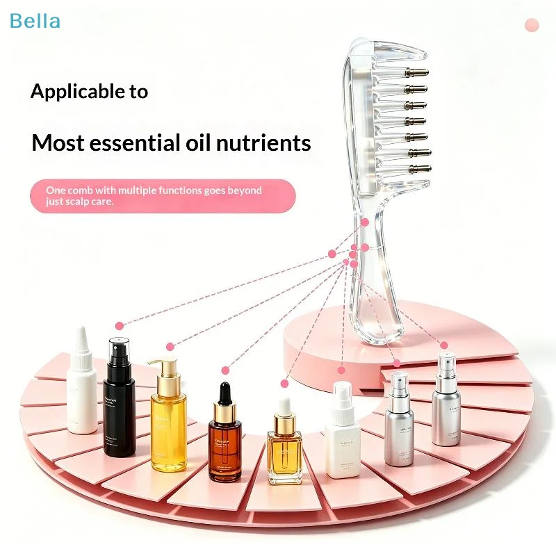 〔Y〕Scalp Liquid Applicator Comb, Precise Hair Root Essential Oil Dispensing Comb, Hair Serum Application Tool