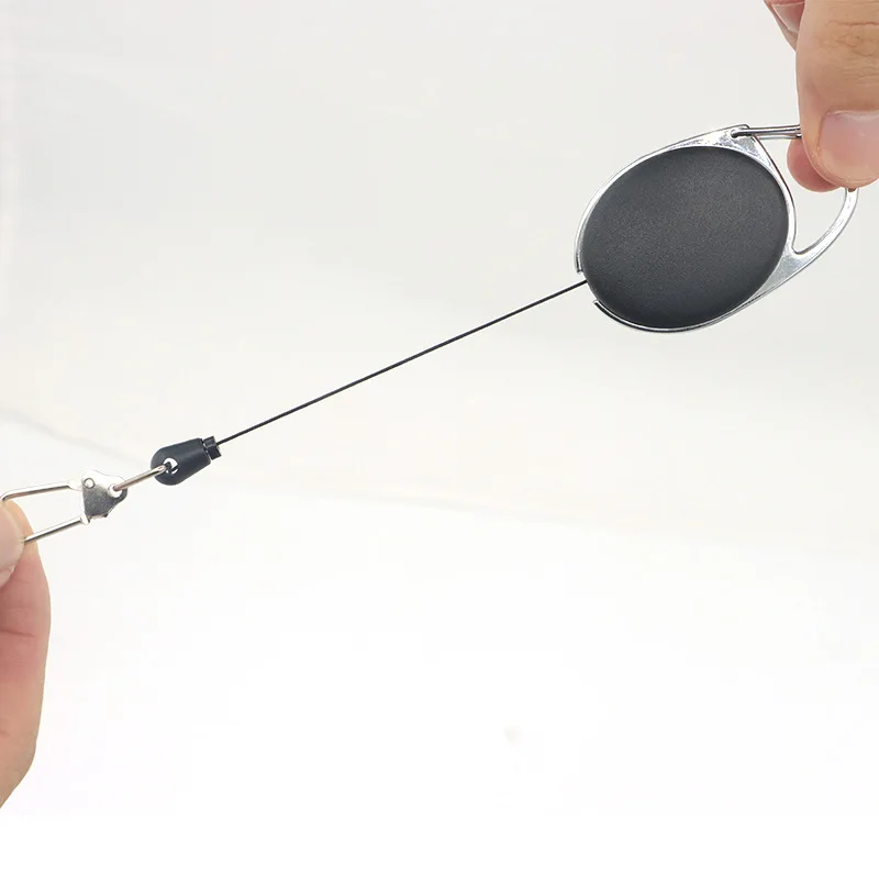 Retractable Badge Reel Heavy Duty Black Badge Reel for Nurse Hospital Office Supplies ID Lanyard Name Tag Card Badge Holder Gift image 4