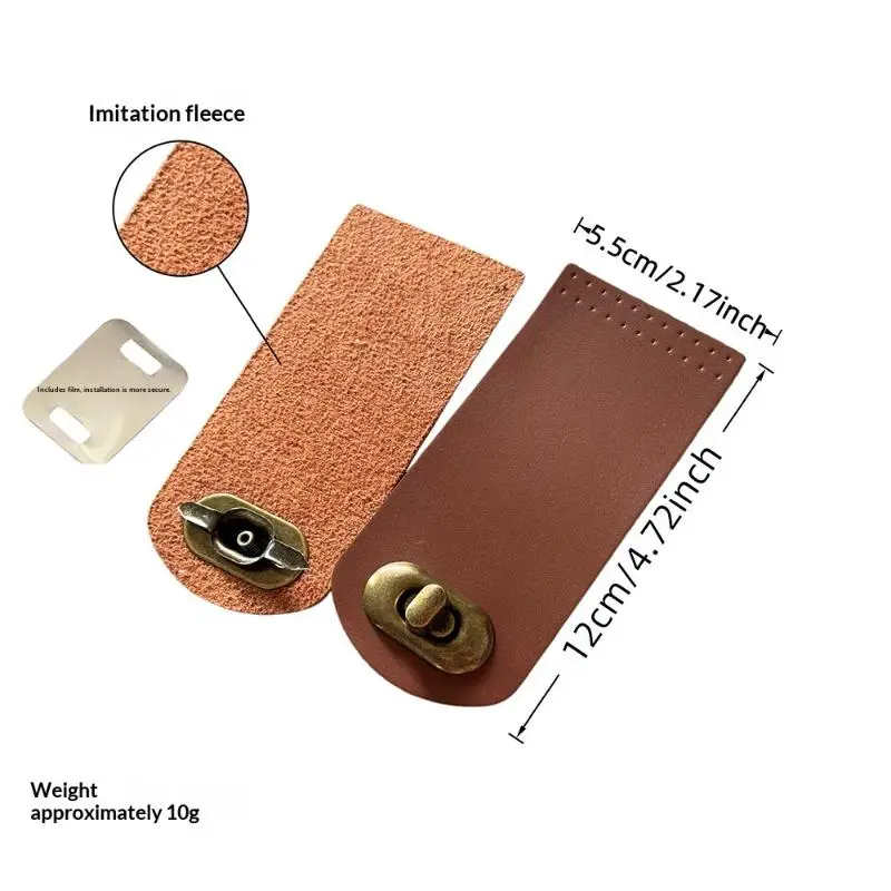 Crochet Bag Snap Closure Leather Buckle for DIY Handbag Secure Attachments Perfect for Handmade Sewing