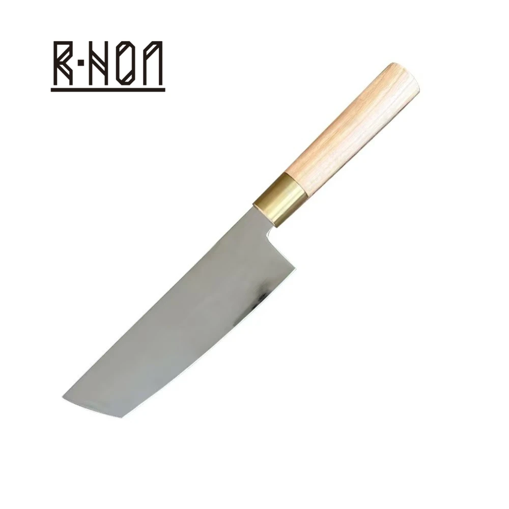 RHON 6inch Nakiri Knife S/S 4Cr13 Light Weight Japanese Kitchen Vegetable Cutting Salmon Fish Sushi Slicing Cooking Sharp Knives