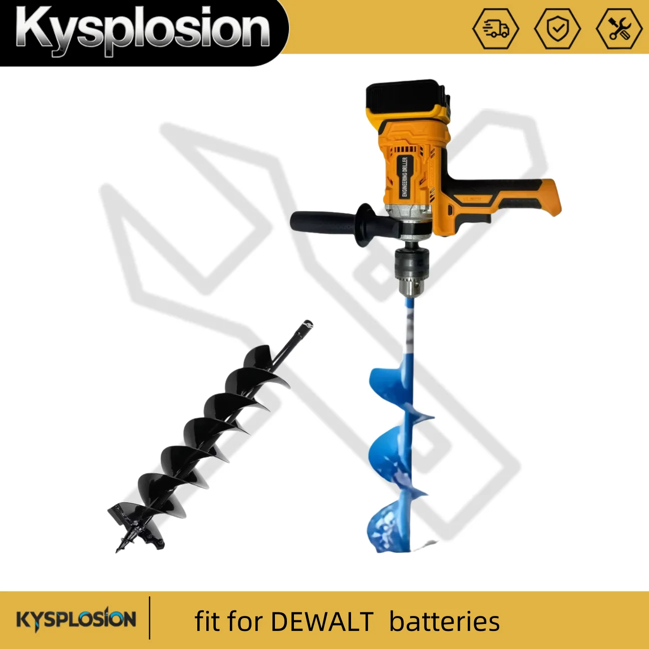 Drilling machine Brushless cordless drill mixer concrete mixer for mortar mixing Construction ice drill machine for DEWALT  20V