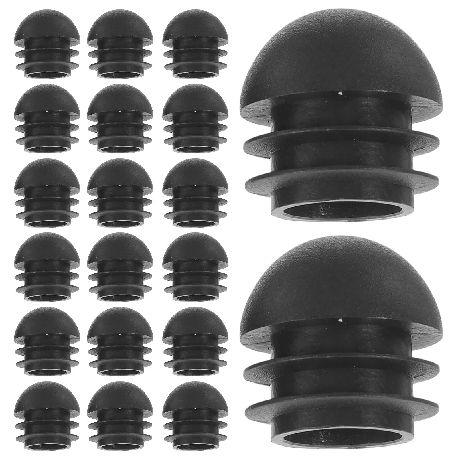 25Pcs Plastic Round Plug Insert for 22mm Pipe Tube Stopper Durable End Caps Home Industrial Furniture Accessories - view 2