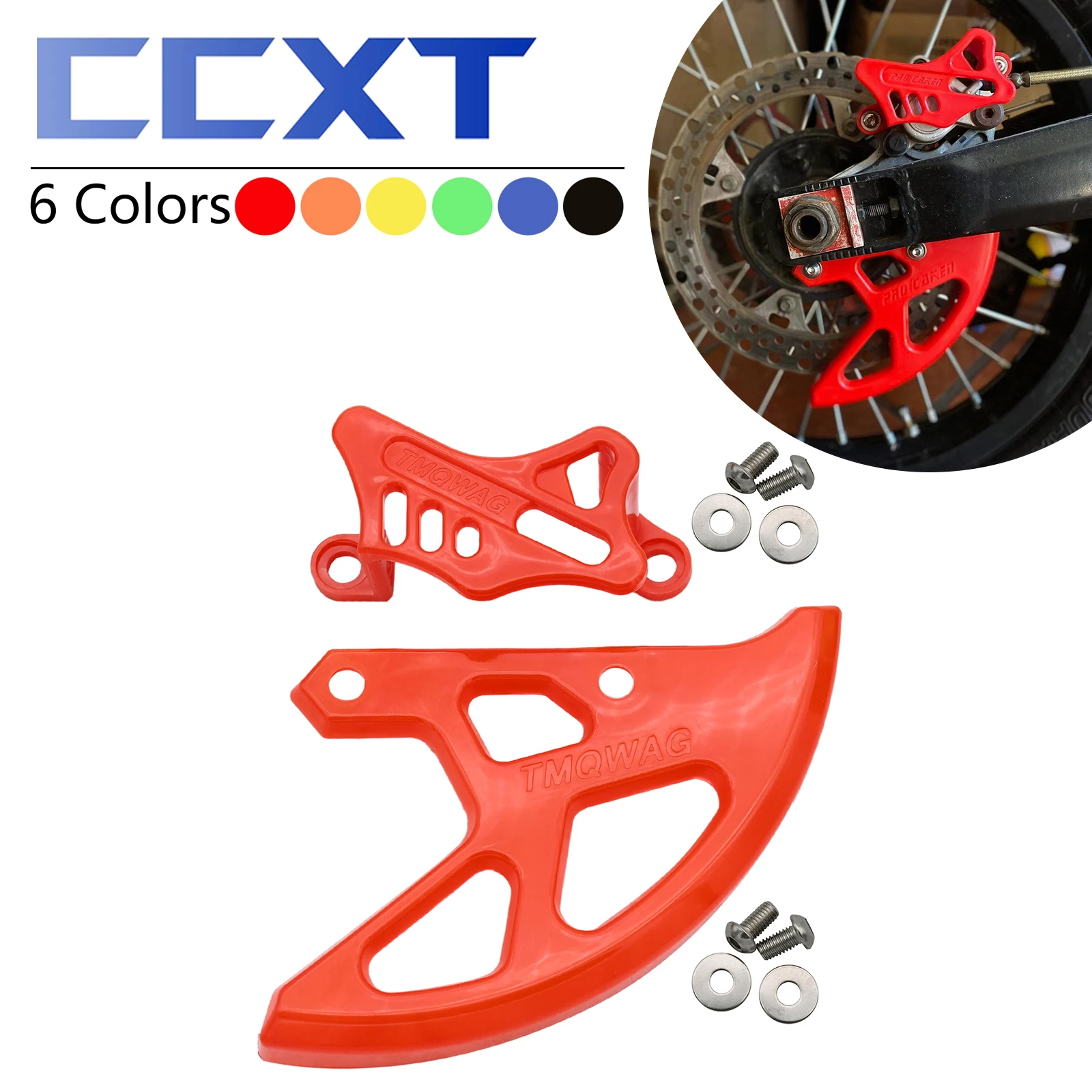 Rear Brake Disc Cover Caliper  Guard Protection For HONDA CR CRF 250X 450X 250RX 450RX 450L 125R 250R 450R 2002-2022 Universal