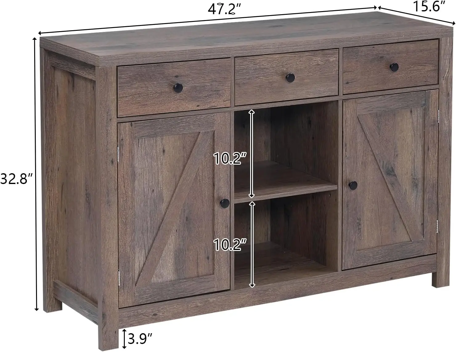 Credenza da cucina mobile da Buffet con contenitore, mobile da Bar in legno Vintage, tavolino da soggiorno, tavolino da Buffet