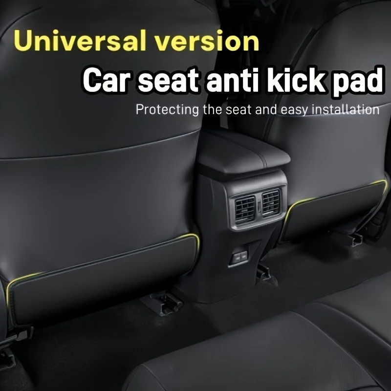 

1pcs Car Seat Anti Kick Protection Pad Rear Seat Anti Dirt Sticker Pad Anti Scratch Velcro Seat Protection Pad Car Accessory