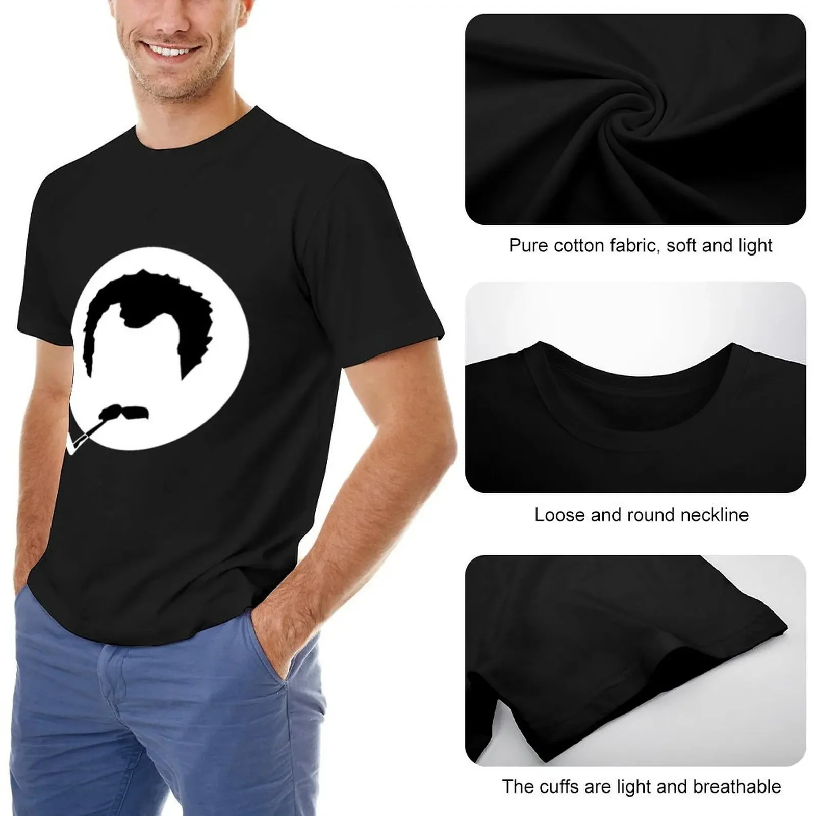 Camiseta Georges Brassens, camisetas de anime, camisetas gráficas para hombre, camisetas informales con estilo