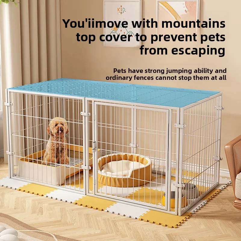 Pet fence, dog indoor small dog anti-escape kennel dog cage