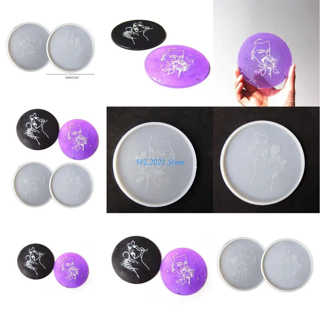 

G5GC Silicone Tray Molds Epoxy Resin Casting Molds for DIY Casting Home Decoration