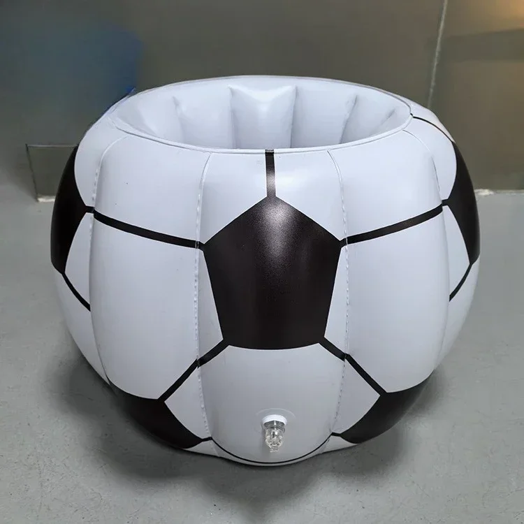 Inflatable football ice bucket, outdoor beer mug holder, swimming pool, alcoholic beverages