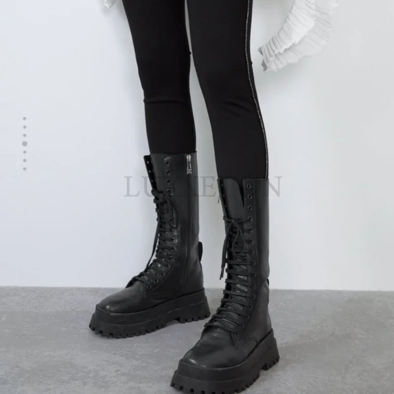 Female High Platform  Thigh High  Boots  Fashion  Buckle  Punk  High  Heels  Boots  Women  Cosplay  Wedges  Shoes  Woman