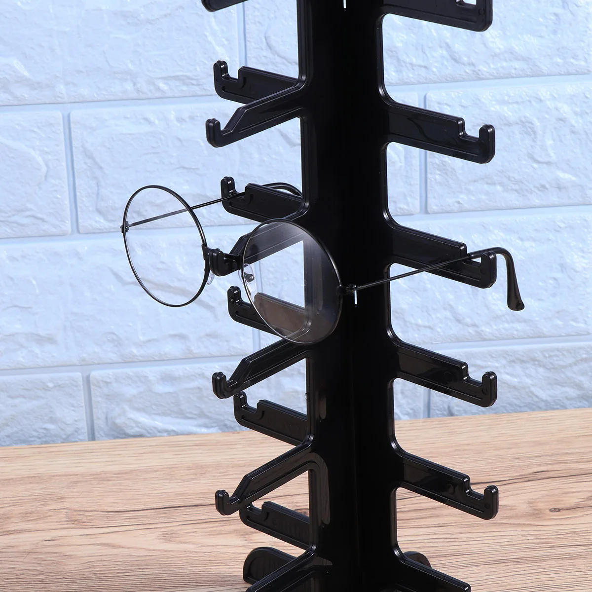 

6 Layers Sunglasses Eyeglass Display Stand Durable Plastic Storage Rack Desktop Organizer for Home Office Eyeglasses Organizer