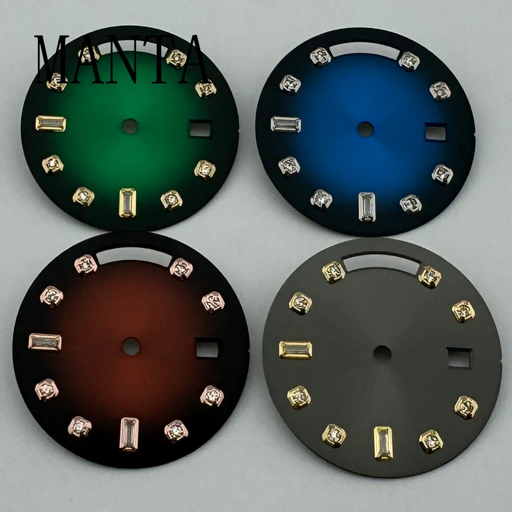 MANTA-esfera estéril de 29mm, ajuste de la gaviota de tianjia ST1614, movimiento verde, azul, rojo y gris