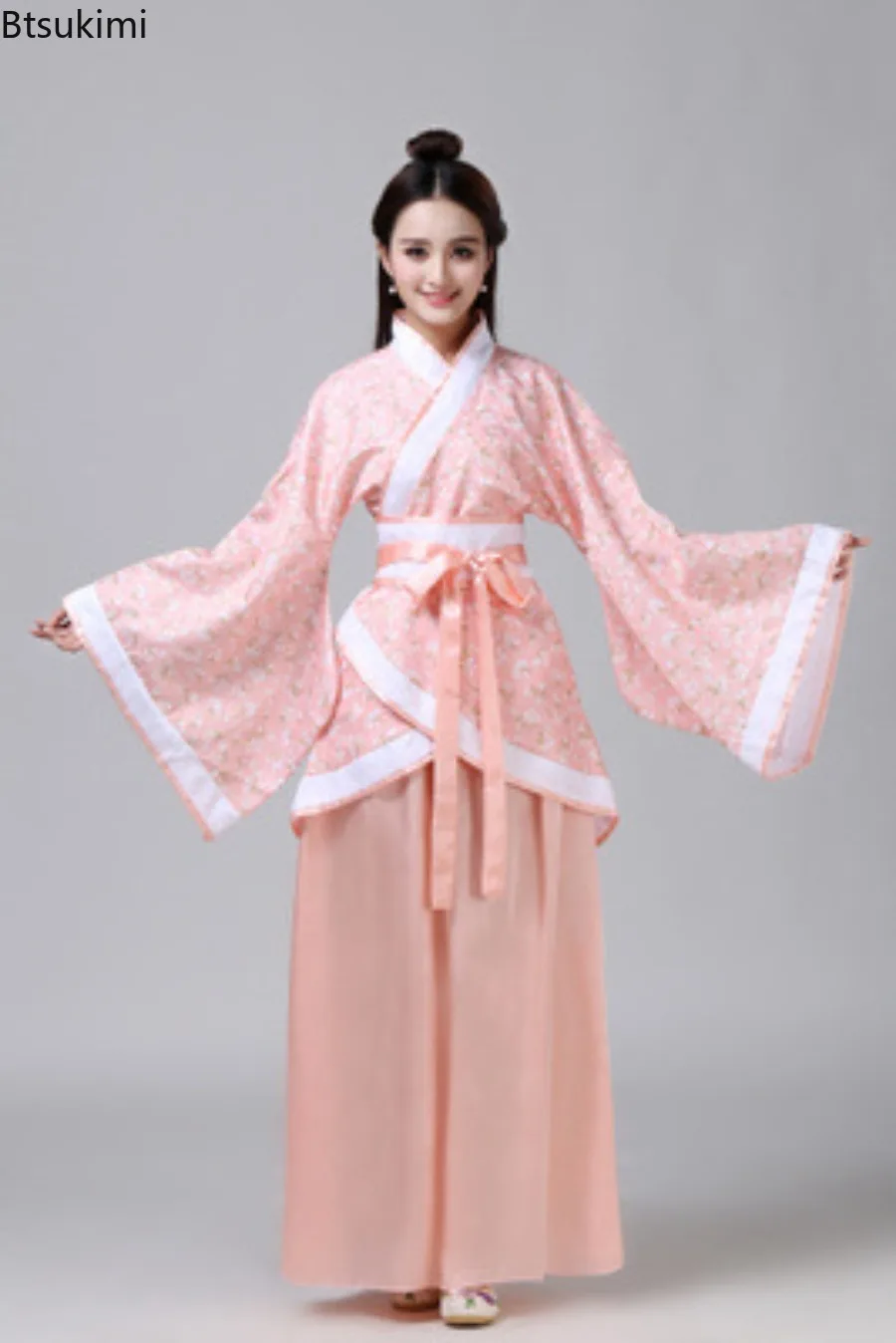 Chinese Traditional Dress Women Hanfu Cosplay Costume Ethnic Style Hanbok Tang Dynasty Performance Clothing Robe Chinoise Femme view 4