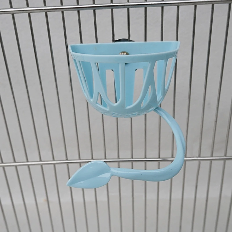 Screw on Bird Parrots Feeding Container Large Capacity Feeders for Cage Bird Feeders Column with Stand Eatting Tool