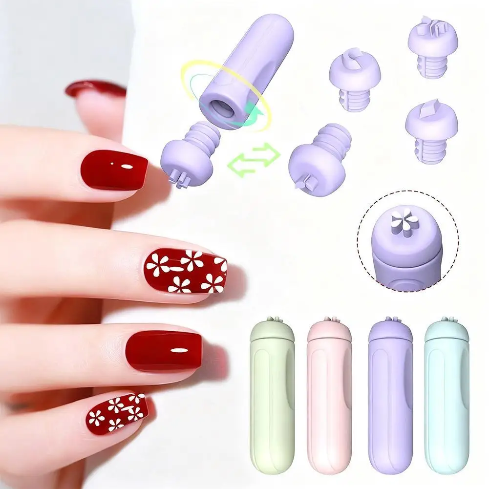 

Silicone Nail Art Stamping Kit French Design For Manicure Plate Stamp Polish Seal Two Side Stamper Scraper Tool