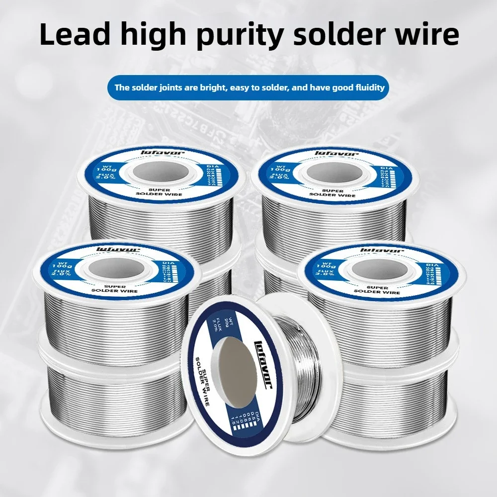 Lead solder wire 0.8mm ribbon rosin high-purity low-temperature welding 1.0 welding wire household tin wire