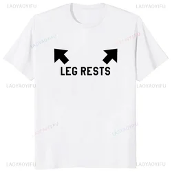 Humor Printed Leg Rests Dad Joke Adult T-Shirt Hip Hop Casual Fashion Loose Streetwear Man Tshirt Hot Sale Fathers Day Gift Tees