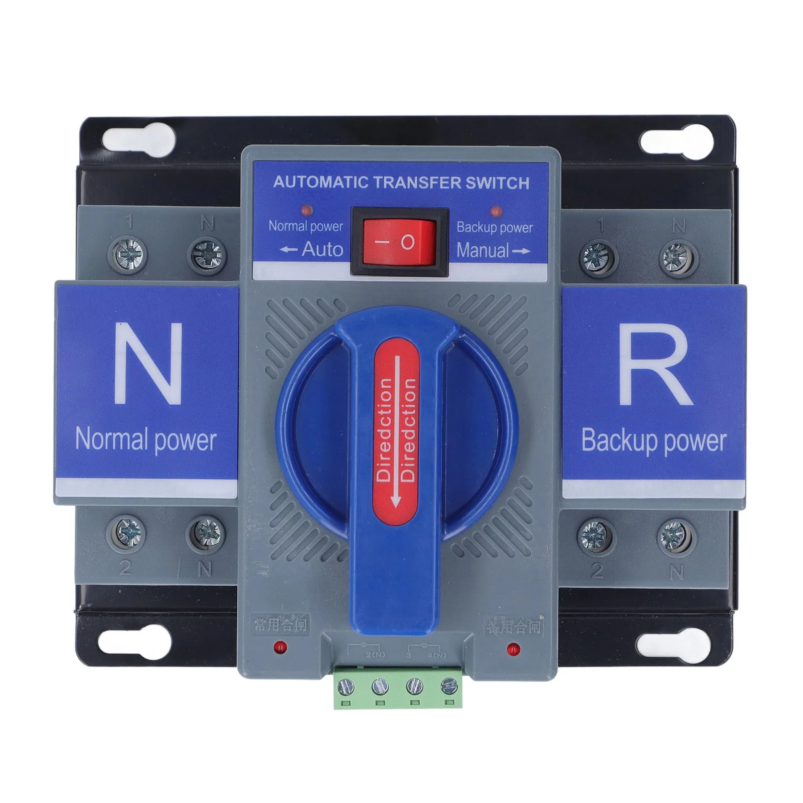 Double Power Automatic Transfer Switch 2P CB Type Mini Changeover AC230V for Household PV 63A