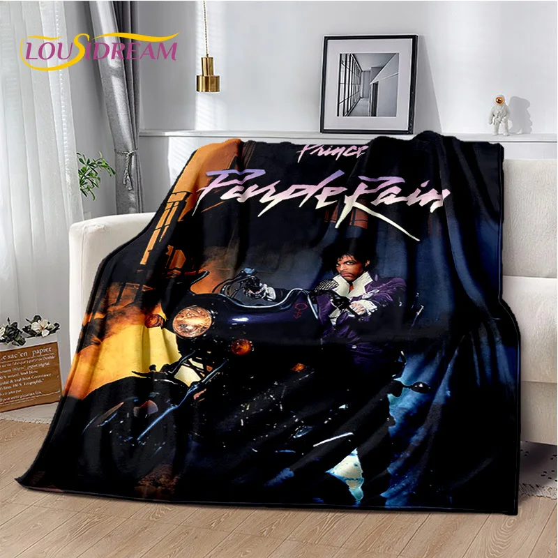 Prince Rogers Nelson Artist Purple Rain Blanket,Soft Throw Blanket for Home Bedroom Bed Sofa Picnic Travel Office Cover Blanket