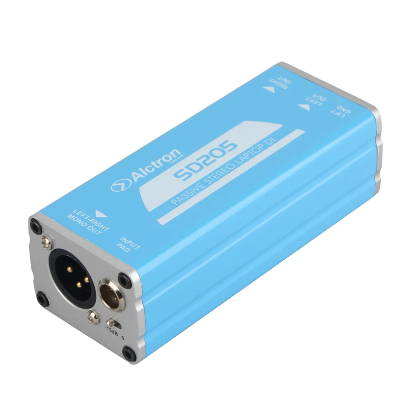 Alctron sd205 stereo passivo di caixa projetada para conectar um portátil, tablet, telefone inteligente ou leitor de música com pro sistema de áudio