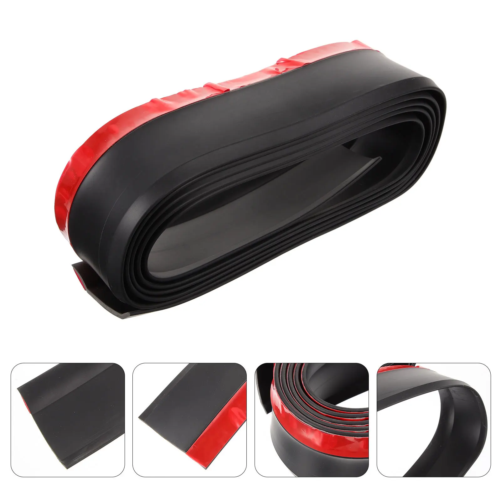 Front Bumper Lip Guard Universal Scratch Collision Protection Easy Install Stylish Garage Door Bottom Water Barrier Front Bumper