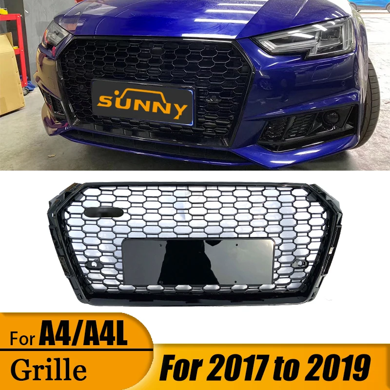 

Suitable for 2017 2018 2019 Audi A4 Conversion RS4 Style Unmarked Center Mesh Front Bumper Vent Grille