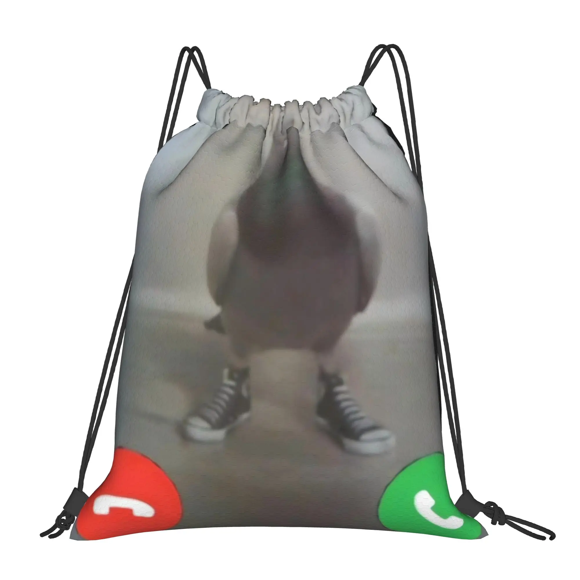 Call up pigeon Ai pigeon Multi-function Pocket Men Women Storage Backpack Teenager Travel Bag Print Drawstring Bags