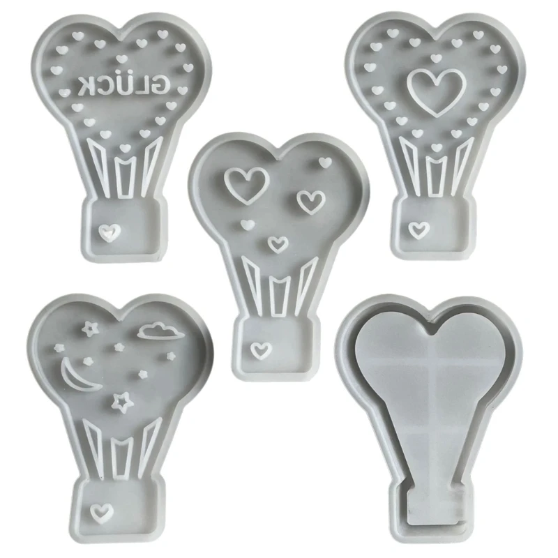 Easy Demold Silicone Hot Air Balloon Mold for Home Decoration Ornament Mold for Crafting Enthusiasts Jewelry Tool