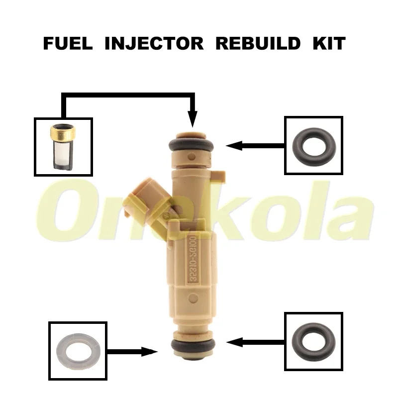 

Fuel Injector Seal O-Ring Kit Seals Filters for 11-13 Hyundai Tucson 10-12 Kia Forte Koup 35310-2G100