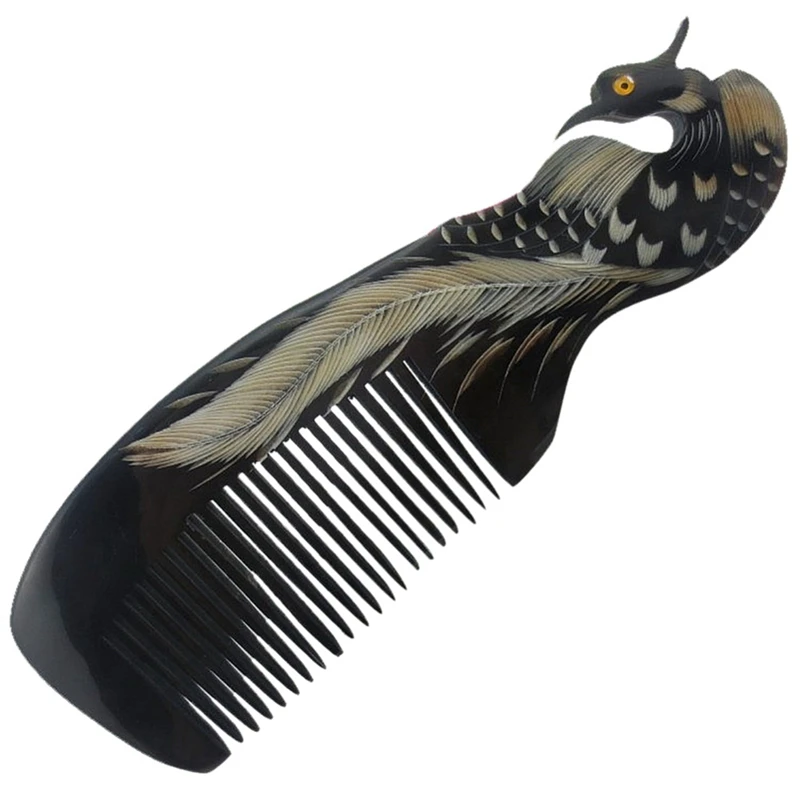 Retro OX Horn Comb Hair Brush Detangle Magic Anti-Static Comb Health Scalp Massage Combs