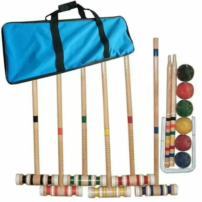 US- Complete Croquet Set with Carrying Case Backyard Outdoor Lawn Game