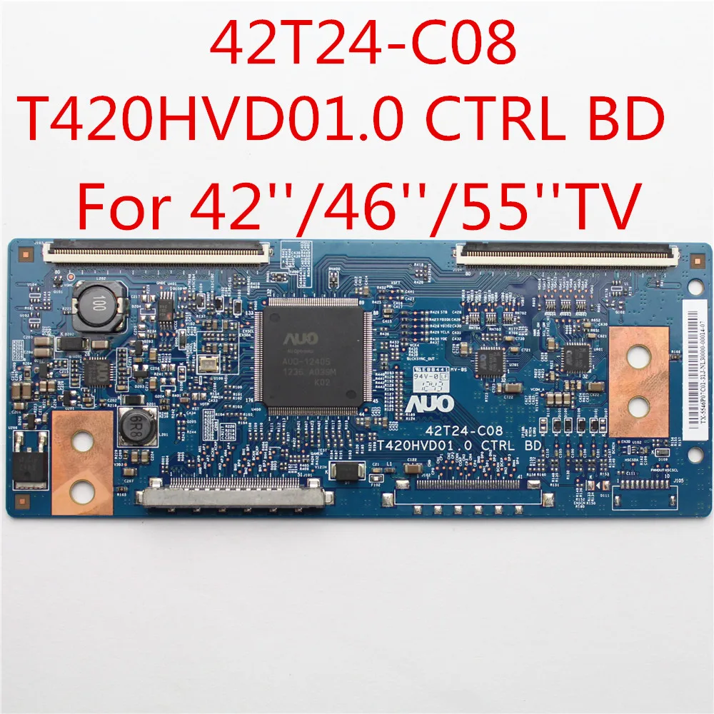 Tcon 보드 정품 Tcon 보드, T420HVD01.0 CTRL BD 42T24-C08, 42 인치, 46/55 인치 TV 교체 보드, 무료 배송