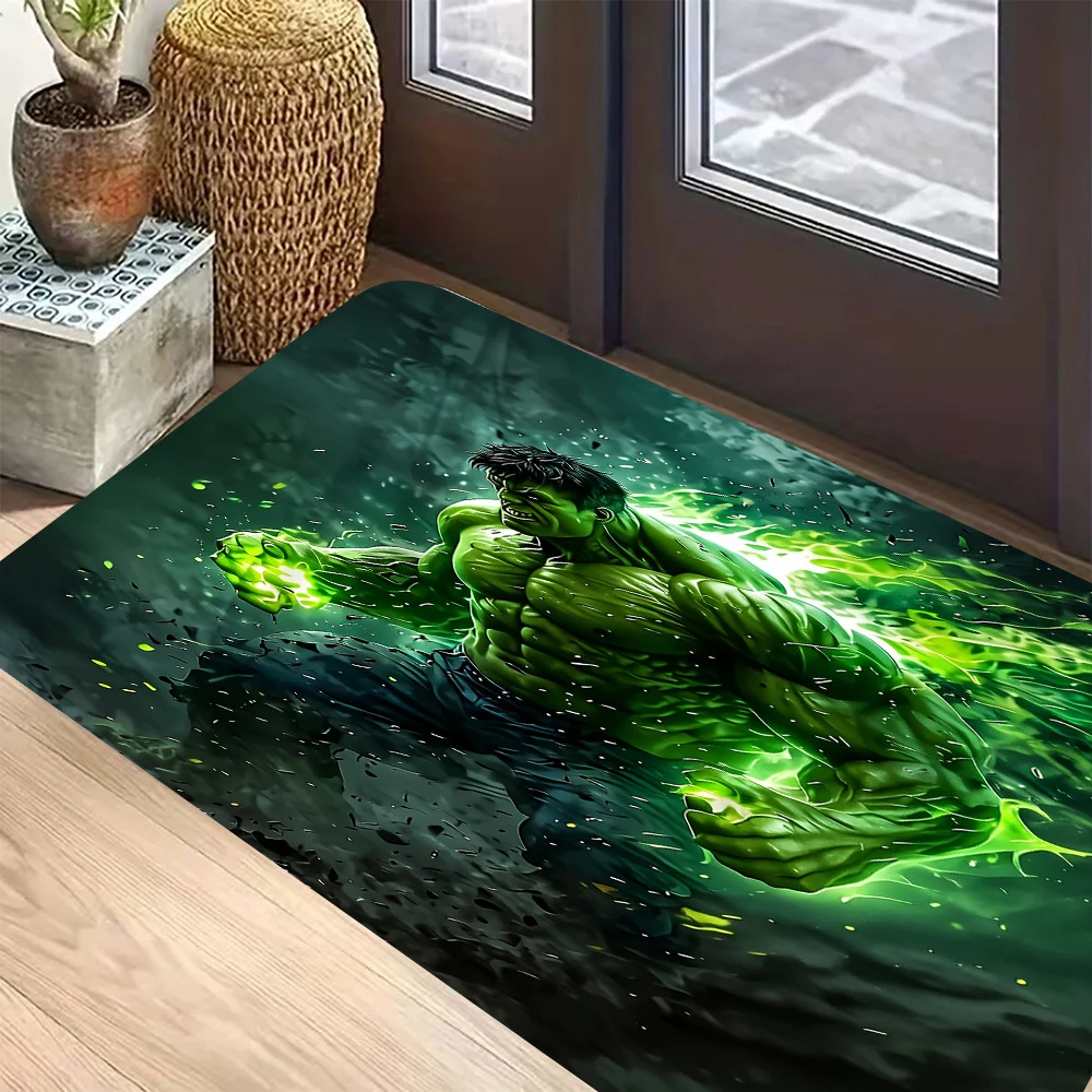 1pc Marvel Hulk Themed Door Mat Rug with Vibrant Graphic Design